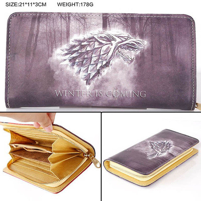 Fire and Blood Multifunction Casual Long Wallet/Cell Phone Clutch Purse - GamesThroneStore