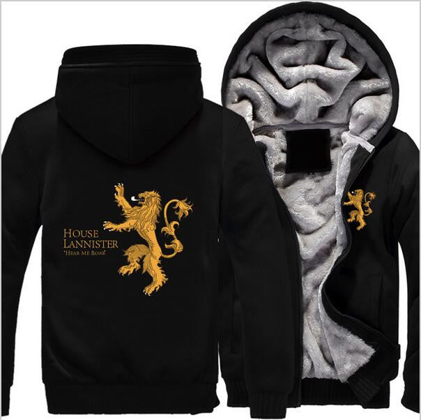 Game of Thrones House Lannister of Casterly Winter Hoodie - GamesThroneStore