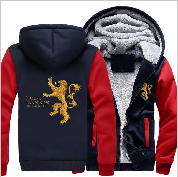 Game of Thrones House Lannister of Casterly Winter Hoodie - GamesThroneStore