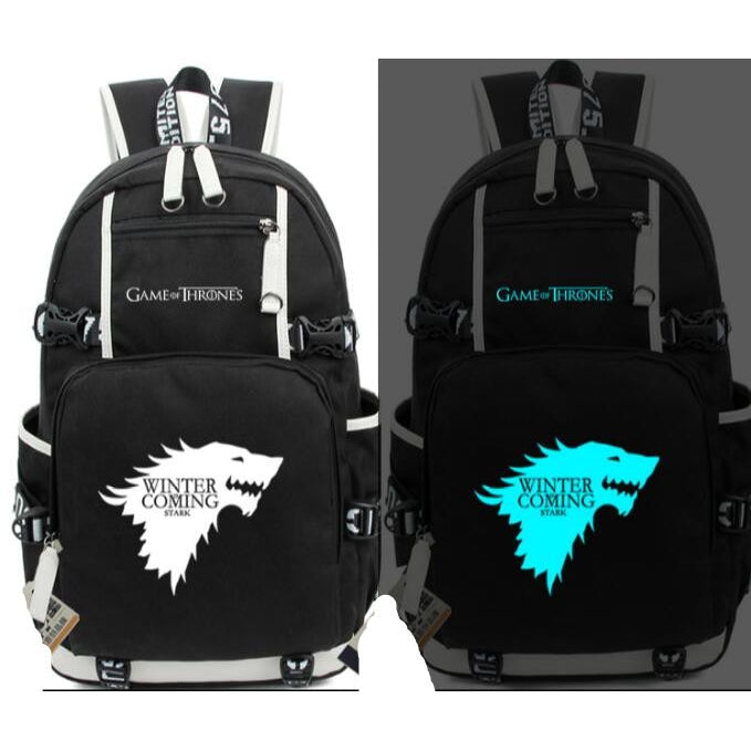 Game of Thrones Ice and Fire Glow In light Backpack - GamesThroneStore