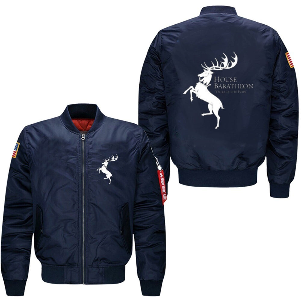 "Ours is the Fury House Baratheon of Storm's End"Jackets - GamesThroneStore