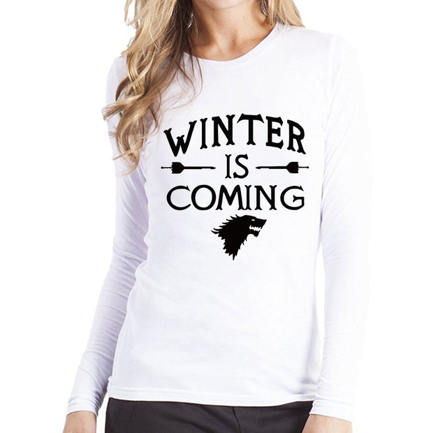 "Winter is coming" women Tshirts -  S-XL - GamesThroneStore