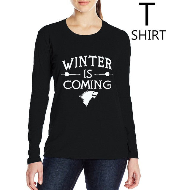 "Winter is coming" women Tshirts -  S-XL - GamesThroneStore