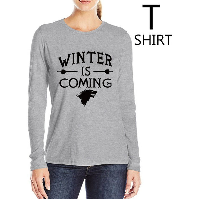 "Winter is coming" women Tshirts -  S-XL - GamesThroneStore