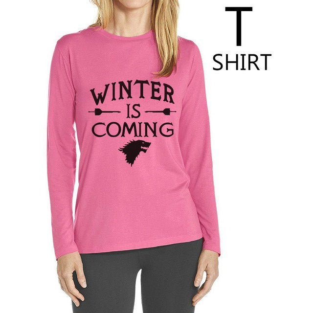 "Winter is coming" women Tshirts -  S-XL - GamesThroneStore
