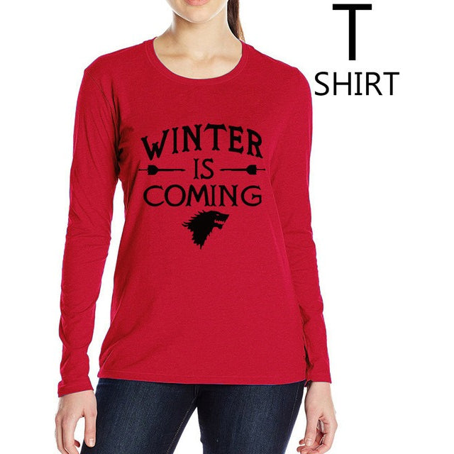 "Winter is coming" women Tshirts -  S-XL - GamesThroneStore