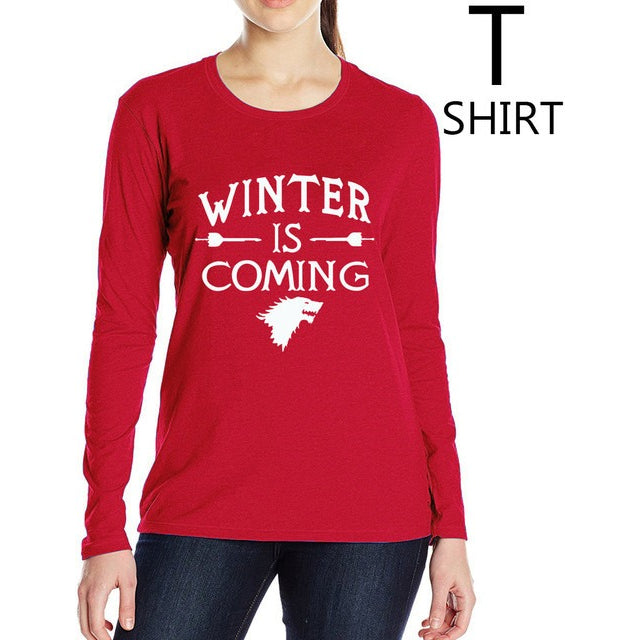 "Winter is coming" women Tshirts -  S-XL - GamesThroneStore